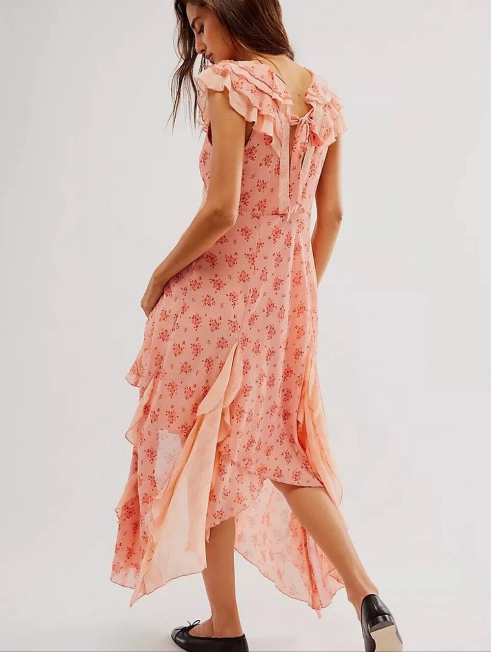 Free People Joaquin Whimsical Garden Cottagecore Prairiecore Dress Medium - Picture 6 of 16